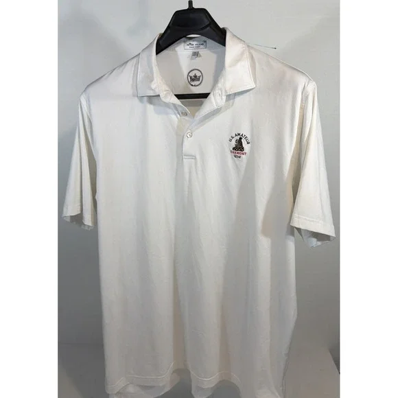 Peter Millar 121st US Amateur Oakmont Golf Polo Shirt White XL Summer Comfort - Picture 1 of 6